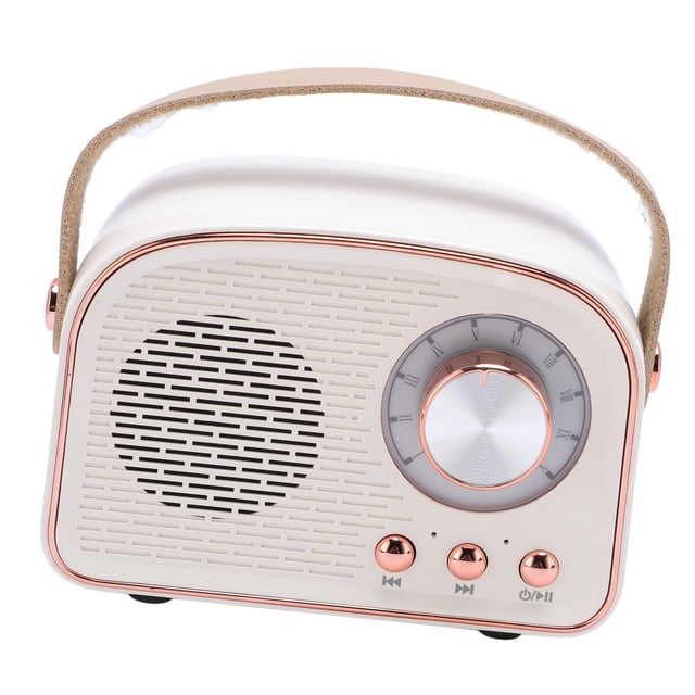 Haut-parleur Rétro BT, Petit Portable à Main Vintage Décor pour Maison Extérieur DW21, 500mAh