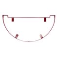 thumbnail image 4 of Range Kleen CW6003 Red Enameled Double Shelf Wall Mount Pot Rack, 4 of 6