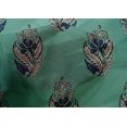 thumbnail image 4 of oneOone Cotton Silk Fabric Leaves & Floral Block Print Fabric By Yard 42 Inch Wide, 4 of 6