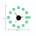 thumbnail image 2 of Agiferg DIY Luminous Stereo Digital Wall Clock Creative Wall Sticker Clock Living Room Decoration Clock, 2 of 2