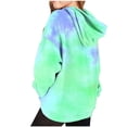 thumbnail image 3 of Zwiiyzr 2025 2-14 Ans Garçons et Filles Sweat à Capuche Oversize Manches Longues T-Shirt Imprimé Col Rond Vert, 3 of 4