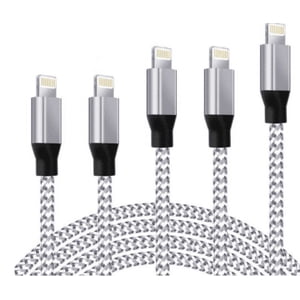 MFI Certifié iPhone Chargeur rapide, (3 Tailles) Tressés iPhone Charger les câbles Lightning à USB iPhone Compatible avec le câble iPhone 13 12 Mini 11 Pro Max XS XR X 8 7 6S 6 Plus et plus encore