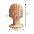 thumbnail image 3 of jifeng Pastoral Hat Rack Table Storage Display Stand for Office Hotel Cloakroom 52.5cmx18cmx27cm, 3 of 9
