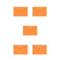 thumbnail image 1 of Youkk Convenient File Document Bag Store And Sort With Ease Easy Access To Supplies Felt Folder Organizer orange 5Set, 1 of 6