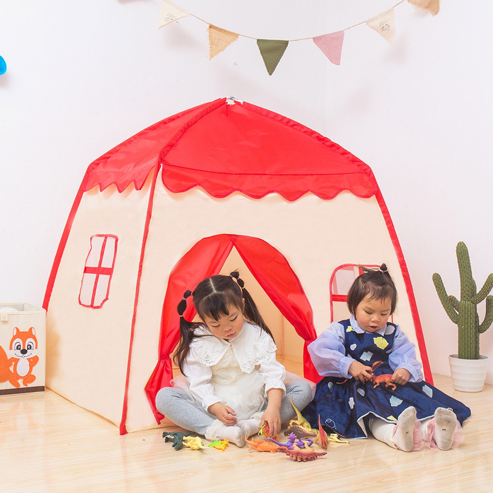 Maison pliante XXL - Tente de jeu pour enfants, château avec fenêtres, pour la chambre et le jardin, avec lumières LED - Rose | Chambre des enfants Tentes et tipis Maison pliante XXL - Tente de jeu pour enfants, château avec fenêtres, pour la chambre et le jardin, avec lumières LED - Rose | Chambre des enfants Tentes et tipis