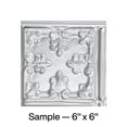thumbnail image 1 of Fasade Traditional Style 10 Decorative Vinyl Backsplash Panel Brushed Aluminum 6x6 Inch Sample, 1 of 4