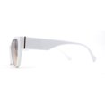 thumbnail image 4 of Lunettes de Soleil Oeil de Chat Carrées pour Femmes Blanc Brun, 4 of 4