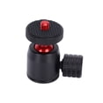 thumbnail image 2 of Mini Ball Head, Ball Head With Hot Shoe Mount Adapter Mini Ball Head With Cold Shoe With 1 X Mini Ball Head For Fill Light Replacement For Tripod Black Ball,Red Ball,Silver Ball, 2 of 8