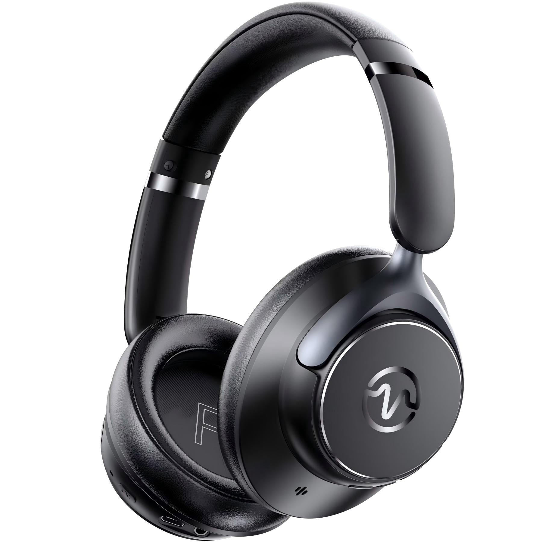 VEATOOL Active Noise Cancelling Headphones,60H Playtime Bluetooth 6.0 Wireless Headphones with Hi-Res Audio, Over Ear Headphones with Microphone, Deep Bass,Comfort Fit,Foldable