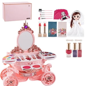 Filles Maquillage Set Princesse Cosmétiques Maquillages Set Enfants Maquillerie Set Pretend Play Make Up Jouets pour Enfants Filles Jouet