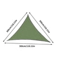 thumbnail image 3 of Sentmoon Sun Shades Windshield Sun Shade Sun Protection Triangular Shade Garden Swimming Pool AntiUV Shade Cloth Tarpaulin, 3 of 6