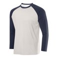 thumbnail image 2 of BiZtdJrK Sun Protection Shirts for Men Fashion Color Block Long Sleeve Workout Tops Rash Guard Quick Dry Hiking Fishing Shirt, White, M, Winter Savings, 2 of 3