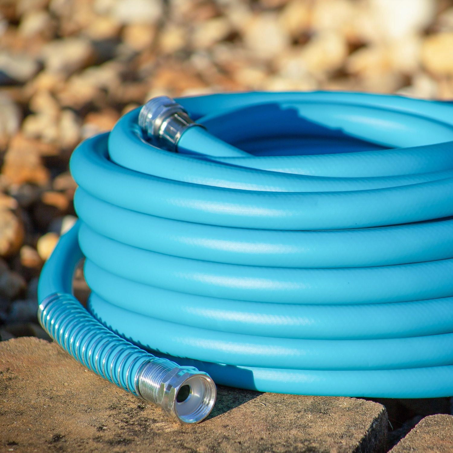 Aqua Joe AJPGH50-DWS Tuyau hybride sans plis en polymère FLEX, 5/8 po, 50 pi, sans plomb