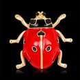 thumbnail image 4 of Yinanstore 2 Pieces Unisex Brooch Enamel Glass Jewelry - Red, 4 of 8