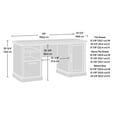 thumbnail image 4 of Sauder® Aspen Post Desk in Pebble Pine, 4 of 9
