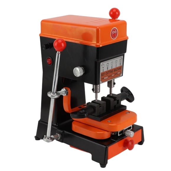 Key Duplicating Machine, 5 Types Vertical Copy Machine Cutter Cutting Machine AC110-240V Automatic Key Copy Machine Maker Kit With Multiple Drill Bits, Wrench And Brush For Home
