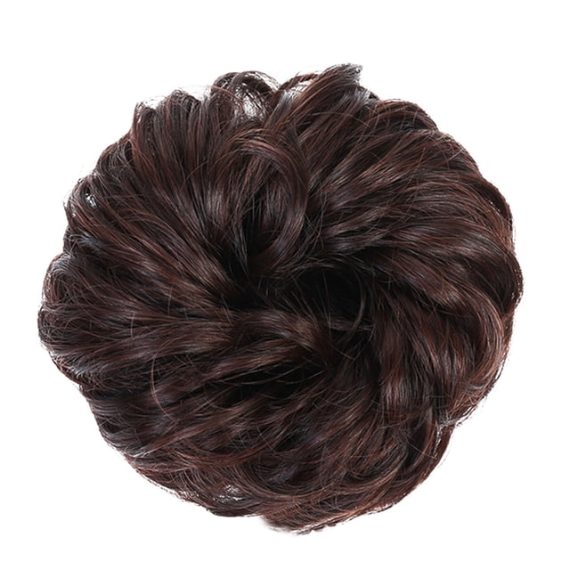 Wig Curly Bun Extension Messy Bun Hair Piece Scrunchie Updo Wrap Hair Extensions, wig for Women