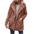 thumbnail image 2 of LSLJS Manteau en Peluche à Manches Longues pour Femmes, Mode Chaud, 2 of 6