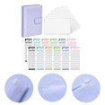 thumbnail image 4 of Wweixi PU Leather Notebook Binder Clear Binder Budget  Pockets Envelope Purple, 4 of 6