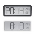 thumbnail image 3 of EastVita Digital Alarm Clock LCD Display Multifunctional Temperature Humidity Alarm Clock Ultra Thin Electronic Clock, 3 of 8