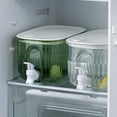 thumbnail image 5 of DEBGFS 4L Drink Dispenser for Fridge  Glass Drink Dispenser  Large Capacity Water Dispensers Beverage Dispenser with Spigot Lemonade Dispenser Iced Juice Containers for Party Camp Birth,green, 5 of 5