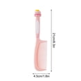 thumbnail image 2 of Cute Pig Shaped Kids Hair Comb - Soft Silicone Handle with Rounded Teeth, Lightweight Portable for Girls' Hair Care, 2 of 4