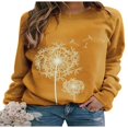 thumbnail image 2 of Sweat-shirt à Manches Longues Imprimé Pissenlit pour Femmes, 2 of 3