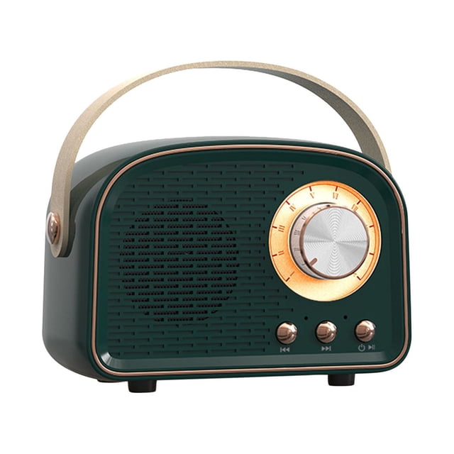 Chmadoxn Speaker Retro Bluetooth Speaker Mini Wireless Speaker With Riching In Clear Stereo Sound Portable Speaker Support FM, USB Drive, SD Card, AUX Bluetooth audio