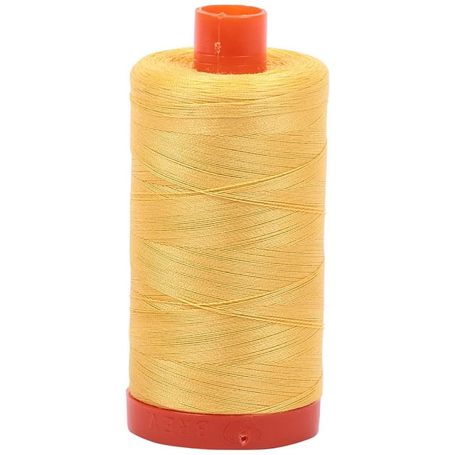 Superpunch Pale Yellow Cotton Thread, 50wt, 1300 Meter Spool