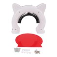 thumbnail image 2 of Cat Interior Door, Silent Design Easy Assembly ABS  Indoor Cat Door  For Cats White, 2 of 8