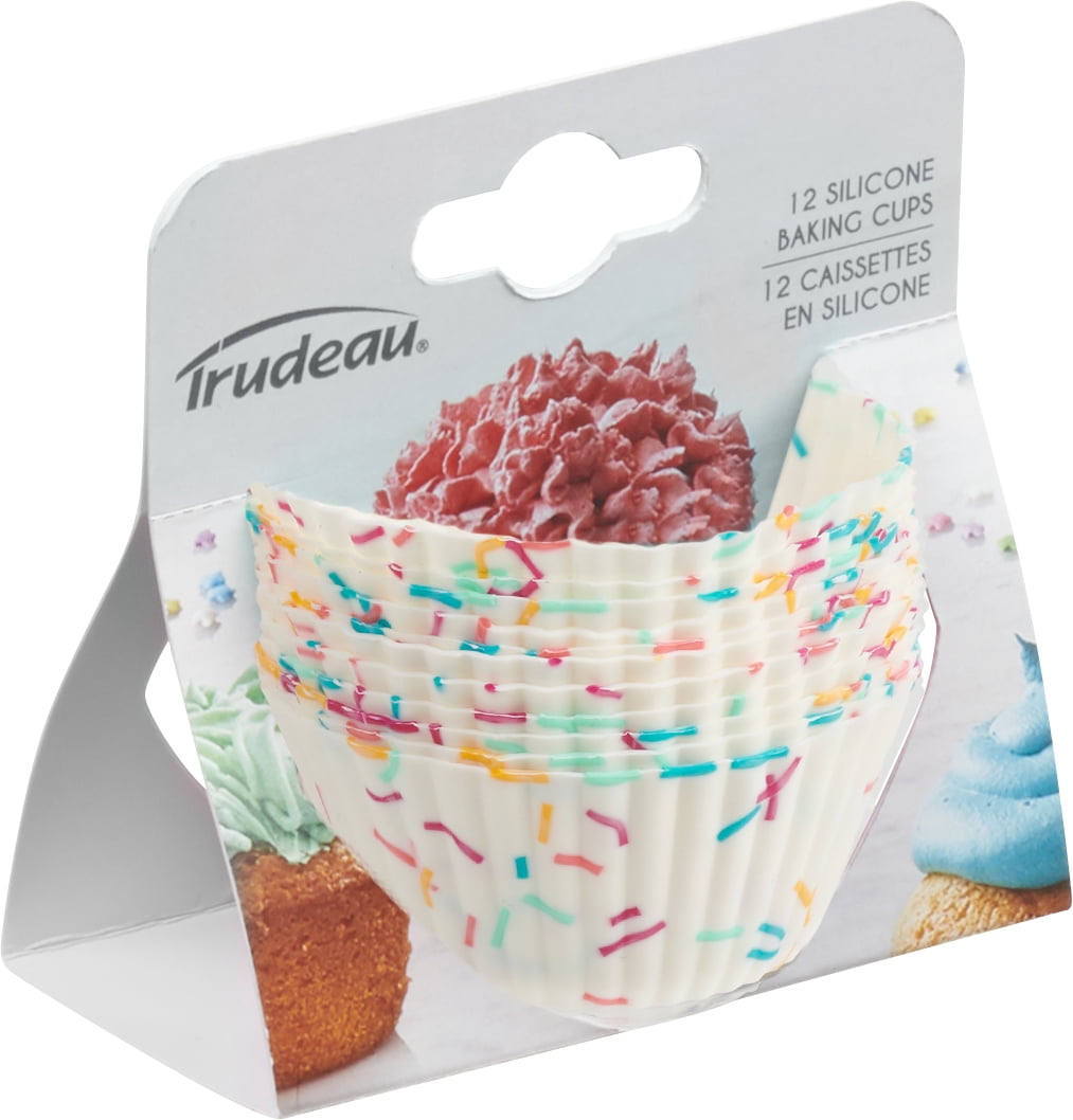 Trudeau Set of 12 Standard Silicone Muffin Cup Liners
