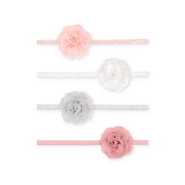 Carter's Child of Mine, Infant Girl, 4pk Headwrap Plumes
