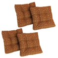 thumbnail image 1 of 19-inch Squared Spun Polyester Tufted Dining Chair Cushion (Set of Four), 1 of 2