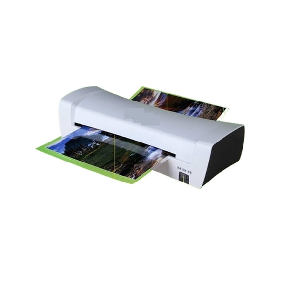 White A4 Photo Laminator Office Hot & Cold Thermal Laminating Machine Professional For A4 Document Photo Film Roll Laminator ,Fast Heat