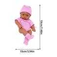 thumbnail image 3 of EGNMCR Room Decor, Home Decor, Wall Decor 7.87 Inch Soft Newborn Baby Dolls Vinyl Baby Dolls With Clothes Set Including Pacifier Realistic Doll Look Real Doll Doll, 3 of 7