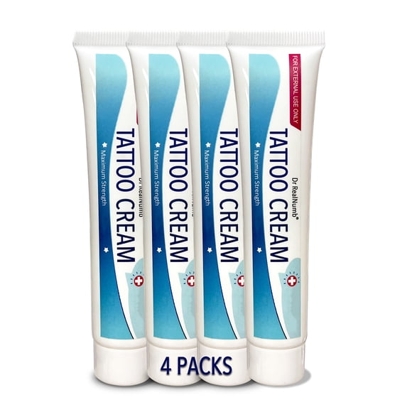30g- 4 Packs Tattoo Numblliiing Cream, Long Lasting Up to 6H Piercing /Waxing/ Tattooing/ Micro-needling