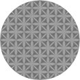 thumbnail image 1 of Ahgly Company Machine Washable Indoor Square Transitional Dark Gray Area Rugs, 3' Square, 1 of 7