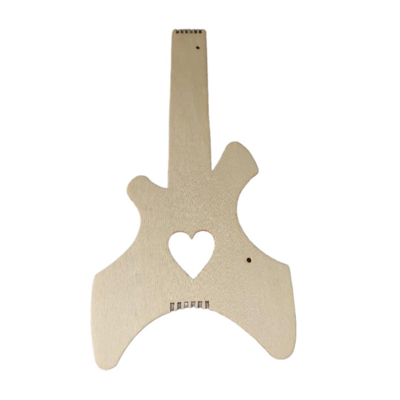 Xuanheng DIY Painting Guitar Toy Guitar Wood DIY Craft Fine Motor Skills Guitar Toy Craft Love