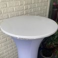 thumbnail image 3 of Round Table Cloth Protector 27.5-33.5" Table Cover Backed Vinyl Tablecloth Party white, 3 of 8