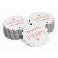 thumbnail image 2 of Inkdotpot Ready To Pop Baby Shower Bottle Tag Real Rose Gold Foil Favor Hang Tags 50 Pack, 2 of 6