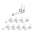 thumbnail image 3 of Xuanheng 10 Pcs Ressorts de Torsion Double Retour Métal pour Fer à Friser Outil à Cheveux 30mm, 3 of 8