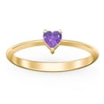 thumbnail image 2 of Heart Birthstone Ring - Amethyst (February), 2 of 6