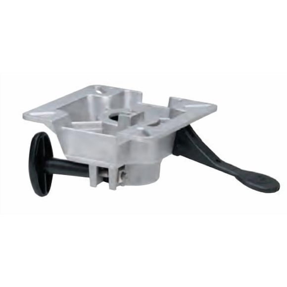 Attwood Support de Siège de Bateau Marin 818441 LakeSport Série 238; pour Utilisation avec des Poteaux de 2-3/8 Po de Diamètre; Angle d'Inclinaison de 3 Degrés; Aluminium; Code ABC - AO; avec Commande de Friction et Pivotement; Sans Glissière