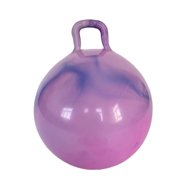 Milaget Jumping Ball with Handle 55cm Exercise Ball for Children Sports Hopping Ball Light