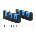 thumbnail image 3 of 3-Rod Storage Holder, Black, ABS Plastic Fishing Rod Holders Wall-Mounted , Simple Fishing Rod Rack ,Easy to Install, 3 of 3