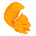 thumbnail image 2 of Squirrel Shape Tea Infuser, Food Grade Cute Squirrel Tea Strainer Dishwasher Washable Elastic Silicone  For Household Orange, 2 of 8