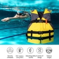 thumbnail image 4 of EASTIN Adults Floating Jacket Lightweight Life Vest for Fishing Swimming (Yellow), 4 of 8