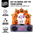 thumbnail image 3 of Joyfy 6 FT (183cm) Halloween Inflatable Pumpkin Skeleton with Colorful LEDs and Music Decorations with Build-in LEDs,Outdoor Halloween Ghost Decorations Blow up Yard Decorations, 3 of 8