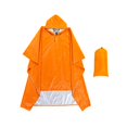 thumbnail image 2 of Tachiuwa Rain Poncho Water Resistant Emergency for Climbing Outdoor Activities Riding Orange, 2 of 9