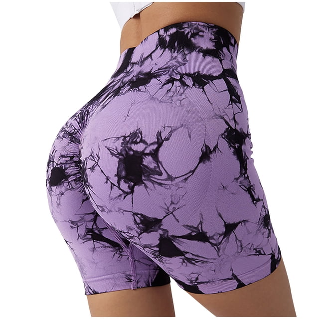 KIHOUT Workout Biker Shorts for Women Tummy Control High Waisted Exercise Athletic Gym Running Yoga Shorts